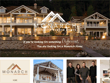 Tablet Screenshot of monarchcustomhomes.com